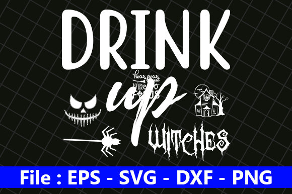 Review: Halloween Quote Design, Drink Up Witches